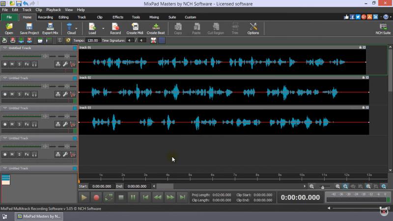 Áudio MixPad