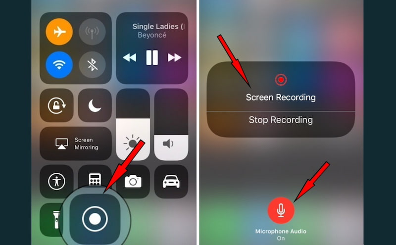 iOS-skærmoptagelse med mikrofon